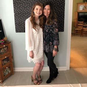 White Lace Babydoll Dress